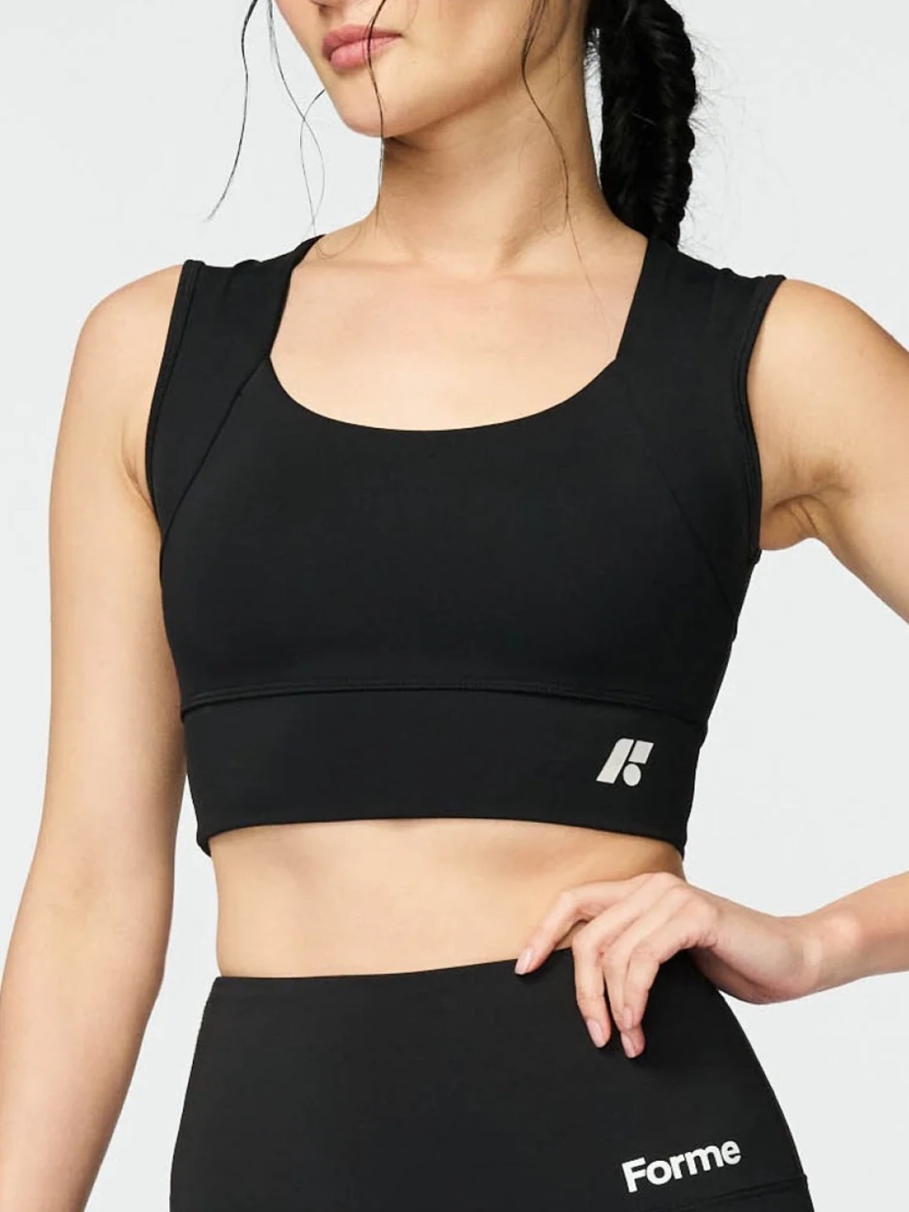 Forme Power Bra in Obsidian